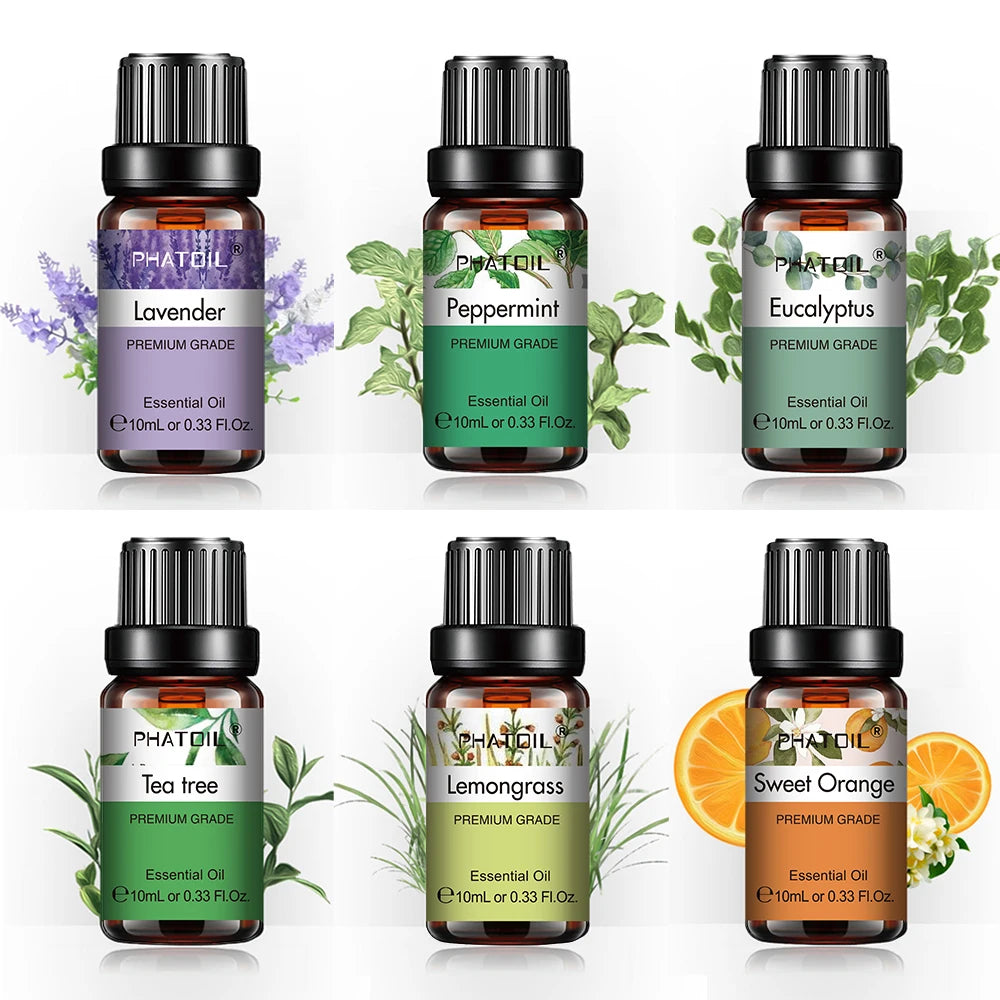 6-Piece Essential Oil Set for Diffusers & Candles