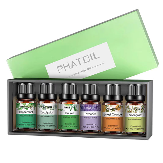 6-Piece Essential Oil Set for Diffusers & Candles